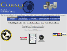 Tablet Screenshot of cobaltsafestore.com